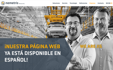 Spanische Sprachfassung unserer Website